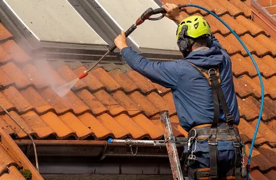 Démoussage et hydrofuge de toiture à Tôtes